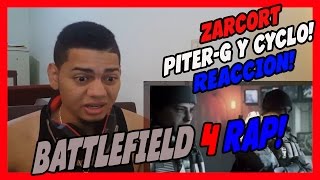 BATTLEFIELD 4 RAP  Zarcort Con Piter G y Cyclo  VIDEO REACCION [upl. by Yle]