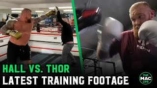 Eddie Hall vs The Mountain Thor Bjornsson Latest Training Footage [upl. by Eelanej353]