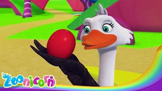 Best Of Zoonicorn  Odessa Finds Red Rubber Ball In Zooniverse  Kids Cartoon [upl. by Benildis]