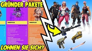 😍GRÜNDER PAKETE SIND DA  GRÜNDERWAFFEN amp HELDEN  FORTNITE RETTE DIE WELT [upl. by Stead]