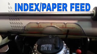 IBM Selectric Typewriter Platen Index Paper Feed Adjustments Operations Detent Roller Repair [upl. by Metzgar]