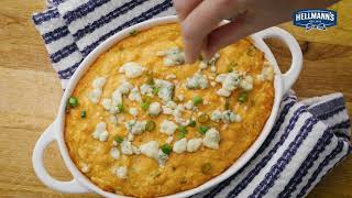 Creamy Baked Buffalo Chicken Dip Recipe  Hellmann’s US [upl. by Dalli]