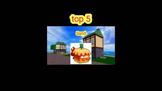 Blox fruit top 5 best fruit for grinding and pvp [upl. by Catarina]