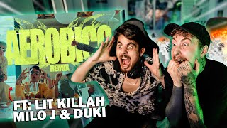 EDITORES REACCIONAN a BHAVI x DUKI x MILO J x LIT KILLAH AEROBICO REMIX [upl. by Sinned]