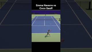 Emma Navarro vs Coco Gauff  US OPEN  Shorts Tennis Gaming Tiebreak usopen [upl. by Ellord]