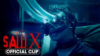 SAW X 2023 Official Clip – Eye Vacuum Trap – Tobin Bell Isan Beomhyun Lee [upl. by Ydnac]