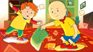 Caillou and Leo play The Floor is Lava  Caillou  WildBrain [upl. by Jesher]