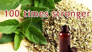 Oregano oil at least 100 times stronger than garlic [upl. by Chemush]