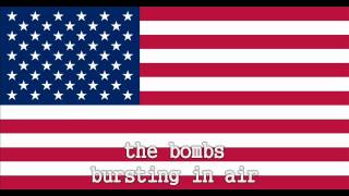 National Anthem of the United States Instrumental with lyrics [upl. by Geffner]