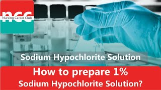 C2 How to prepare 1 Sodium Hypochlorite solution to protect from Covid 19 [upl. by Nali]