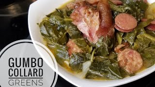 How to make southern Style Gumbo Collard greens [upl. by Ranique590]