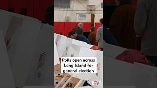 Voting polls across Long Island have opened for general election newyork livotes election2023 [upl. by Annaik544]