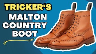 TRICKERS MALTON COUNTRY BOOT REVIEW amp UNBOXING [upl. by Nennerb]