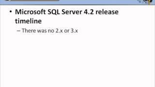 The History of SQL Server Part 1 [upl. by Sylvanus118]