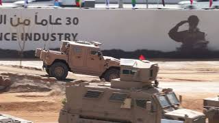 Day 5 IDEX 2023 Defense Exhibition Abu Dhabi UAE army live demo armored tank combat vehicles [upl. by Krishna]