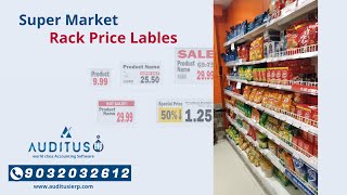 Effortless Rack Price Labels Automate Supermarket Pricing with Auditus iERP [upl. by Ettevets]