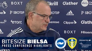 Kalvin Phillips best position injury news Gelhardt  Marcelo Bielsa  Brighton v Leeds United [upl. by Elleinwad]