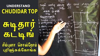 churidar top cutting in easy method  basic churidar pattern for beginners [upl. by Safoelc657]