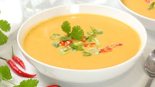 Curried Cauliflower Soup  Easy  Healthy Soup Recipe [upl. by Ashil]