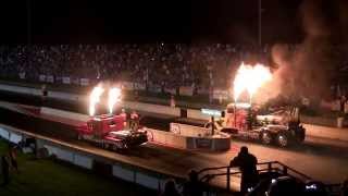 Trucks Leaving The Great American Trucking Show 2013 [upl. by Ajram]