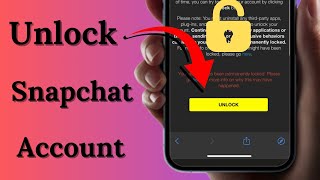 How to Unlock Snapchat Account When Temporarily  Permanently Locked 2024 [upl. by Hibbitts761]