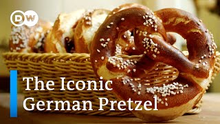 How German pretzels are made [upl. by Aneetsirk]