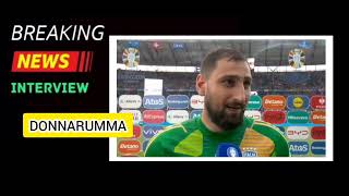 Donnarumma postpartita intervista SvizzeraItalia 20 Euro 2024 [upl. by Dez]