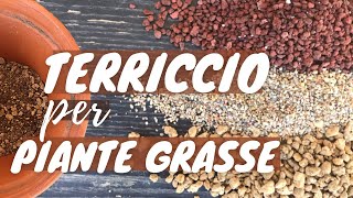 TERRICCIO PER PIANTE GRASSE  nuova formula con 4 ingredienti [upl. by Quinby]