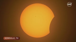 Partial eclipse begins in Kerrville Texas [upl. by Wolsky]