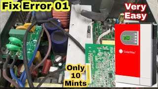 How To Fix 01 Error In Any InverterFault 01  Inverter RepairInverter Fault Error Fix [upl. by Ytima686]