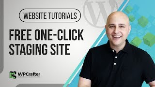 How To Setup A WordPress Staging Site  Free One Click Solution [upl. by Ecinaej]