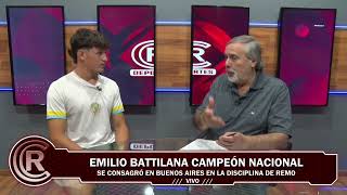 Emilio Battilana doble campeón nacional 2024 de remo [upl. by Ydneh]