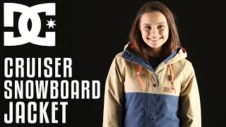 2018 DC Womens Cruiser Snowboard Jacket  Review  TheHousecom [upl. by Jedthus57]