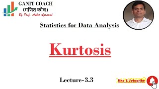 Lecture 33 Kurtosis  How to find kurtosis [upl. by Llednew]