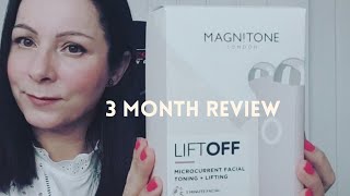 Magnitone liftoff off Microcurrent facial toning amp lifting 3 month review Over 40s [upl. by Kerge]