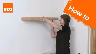 How to put up a floating shelf [upl. by Eelyram]