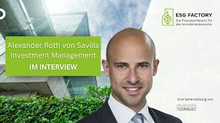 Wir wollen uns das Thema Klimaresilienz noch stärker anschauen  Alexander Roth auf der ESG Factory [upl. by Acul]