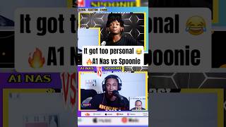 When Rap Battle Gets too Personal 😂shortsfeed freestyle rapbattle spoonie rapreaction reacts [upl. by Airamana]