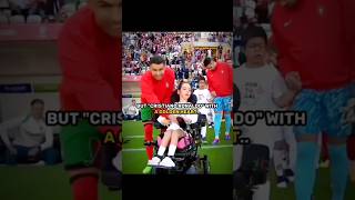 CR7 is Golden heart💛cristianoronaldo shortsfeed trending viralvideo messi repost [upl. by Aydidey929]