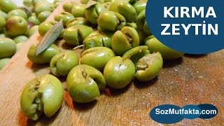 Kırma Zeytin Tarifi  Ev Yapımı Kırma Zeytin Nasıl Yapılır  Söz Mutfakta [upl. by Zilef]