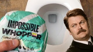 Impossible Whopper by Burger King Will it Flush [upl. by Artur888]