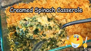 Creamed Spinach Casserole [upl. by Elcarim9]