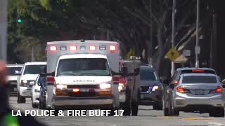 FALCK AMBULANCE TRANSPORTING WITH LACoFD SQUAD 163 [upl. by Margery]