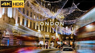 🎄Worlds Biggest Christmas Lightson 2024  Central London Christmas Lights 4K HDR [upl. by Wesa980]