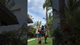 🤸🏽 Front handspring 12 on our 2nd try 💪🏾 familygoals cheerfamily cheerleading aloha hawaii [upl. by Ahcila]