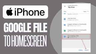 How To Add a Google Doc or Sheet To iPhone Home Screen 2023 [upl. by Nnhoj]