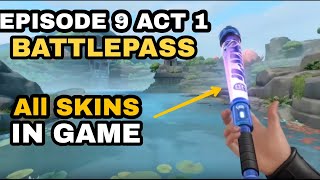 Valorant  Episode 9 Act 1 Battlepass All Skins in Gameplay amp Animations [upl. by Adai]