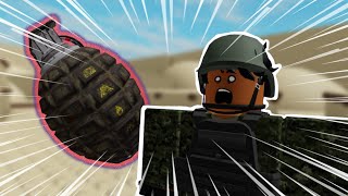 ROBLOX shorts Youre The First Person To Use A Grenade [upl. by Htidra]