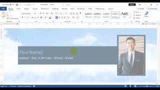 How to insert CV template in Word [upl. by Annaehs]