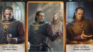 Witcher 3 Gwent High Stakes EMHYR VAR EMREIS Leader Cards Location [upl. by Ohare]